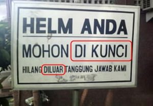 kata di disambung atau pisah