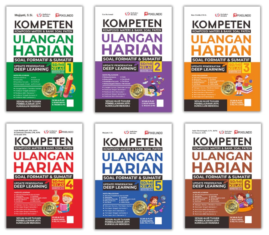 buku soal ulangan harian SD deep learning