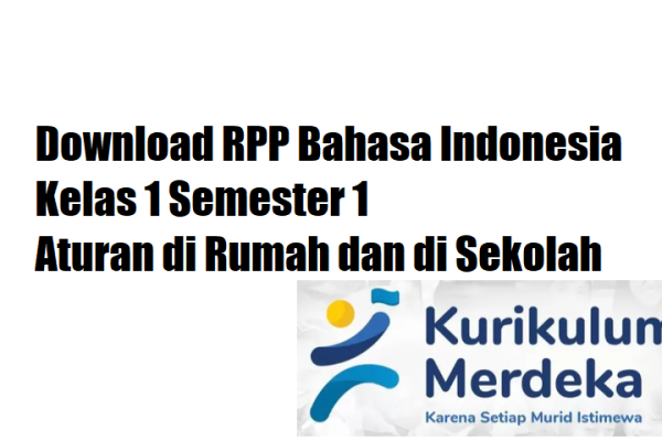 Download RPP Bahasa Indonesia Kelas 1 SD